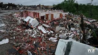 Sulphur OK tornado damage  Drone 4k [upl. by Nnairahs]