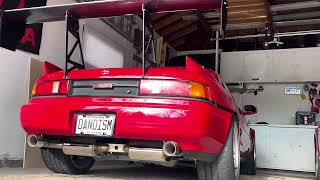 2GR MR2 Cold StartWilhelm Raceworks X Pipe and Dual Exhaust [upl. by Rovit481]