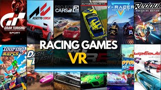 TOP 30 BEST VR RACING GAMES TO PLAY RIGHT NOW [upl. by Geaghan]