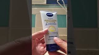 In Hand Review of Nivea Skin Firming and Toning Body Gel Cream with Q10 [upl. by Darlleen817]