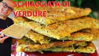 SCHIACCIATA CROCCANTE DI VERDURE ricetta della schiacciata [upl. by Raynard104]