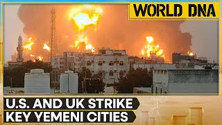 US and UK Forces Strike Key Houthi Sites in Yemen  Latest English News  WION World DNA [upl. by Theda88]