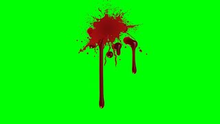 Blood splatter green screen effect HD footage  No copyright [upl. by Little967]