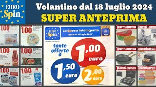 volantino EUROSPIN dal 18 luglio 2024 ✅ Tante Offerte a 1€ 🔥 Super promozioni anteprima [upl. by Ococ]