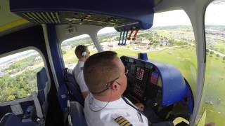 Goodyear Wingfoot One Blimp Cockpit Landing [upl. by Noiztneb]