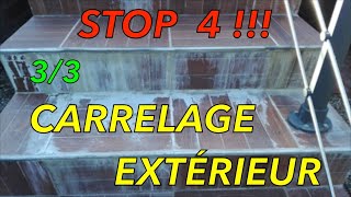 Comment CARRELER une TERRASSE en BÉTON ARMÉ  33 SIR4 [upl. by Ddahc]