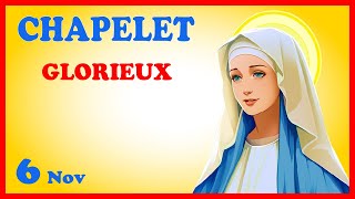 CHAPELET 🙏 Mercredi 6 Nov  Mystères Glorieux [upl. by Tannenwald]