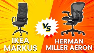 IKEA Markus vs Herman Miller Aeron  Office Chair Comparison Find Out Their Differences [upl. by Ecirtaeb]