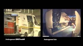 ORSYmobil aménagement dutilitaires  crash test  Würth [upl. by Ylrebmyk]