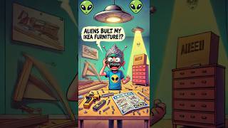 Aliens Built My IKEA Furniture 🤯👽 alieninvasion ikea furniture shorts youtubeshorts short [upl. by Samuele]