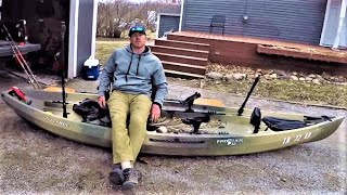 Ultimate Kayak Catfish Rigging NuCanoe Frontier 12 [upl. by Drolyag543]