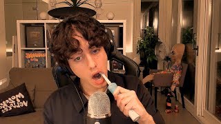 ASMR BRUSHING MY TEETH [upl. by Ieluuk]