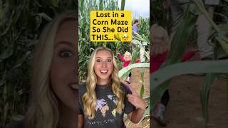 Lost in a Corn Maze So She Did THIS…🌽🥹 prayerworks childlikefaith Jesus God precious shorts [upl. by Earised]