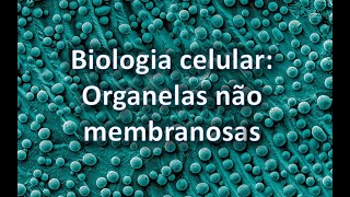 Biologia celular organelas não membranosas [upl. by Anilys]