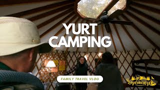 Family Yurt Camping  Trap Pond November 2021 [upl. by Zysk]