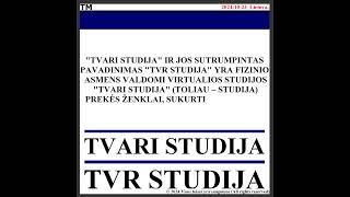 Tvari Studija TVR STUDIJA Portfolio [upl. by Luehrmann]