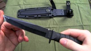 KaBar Short Tanto Knife Review [upl. by Novets]