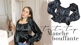 Tuto Couture ⎮ Top romantique manche bouffante PARFAIT POUR LA ST VALENTIN patron gratuit inclus [upl. by Allisirp]