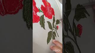 Embroidery flower art needle embroidery embroiderydesign threadpainting diy [upl. by Devonna]