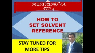 MestreNova Tutorial Tip 4  How to set solvent reference  NMR software  NMR spectrum  Topspin [upl. by Aven]