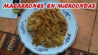 Macarrones en el microondas [upl. by Donni]