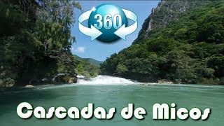 Cascadas de Micos Huasteca Potosina San Luis Potosí 4K Video 360°  2017 [upl. by Cinnamon]