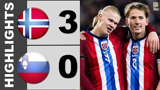 Norway vs Slovenia 30 Highlights  Nations League  20242025 [upl. by Boaten259]