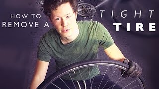 Quick Cycling Tip How to Remove a Tight Tire the Easy Way [upl. by Pontone768]