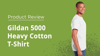 Gildan 5000 Unisex Heavy Cotton TShirt  Awkward Styles Product Review [upl. by Amalburga]