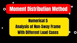 MDM II Numerical 5 II Analysis of Non Sway Frame with Different Load Cases [upl. by Ailisec]