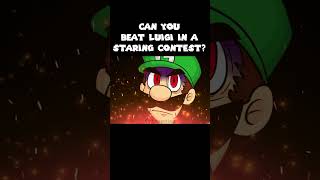 Can you BEAT Luigi in a STARING CONTEST [upl. by Ylrad]