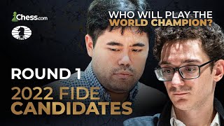 Biggest Tournament Of The Year LIVE  FIDE Candidates 2022  Round 1 [upl. by Doig]