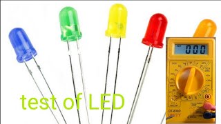 How to test LED Light emitting diode by using multimeter [upl. by Hawkins]