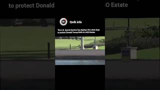 The US secret service deployed the robot dog to protect Donald Trump estate ai robot robotics [upl. by Sandon]