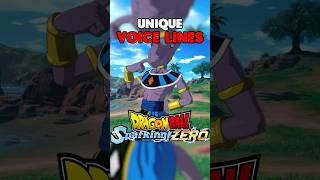 Unique Voice Lines In Dragon Ball Sparking Zero [upl. by Aetnahc]