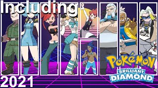 Pokémon  All Gym Leader Battle Themes 2021 inc BDSP [upl. by Yenobe]