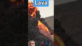 Lava liquid volcano volcanicisland lava volcanoisland fire volcanic travel iceland nature [upl. by Mariko784]