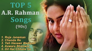 AR Rahman Top 90s Songs in 4K  ए आर रहमान के 90s के गाने  Bollywood 4K Songs [upl. by Stoops]