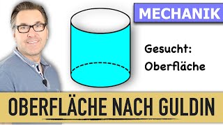 Die Guldinsche Mantelflächenberechnung  Oberflächenberechnung nach Guldin eines Rotationskörpers [upl. by Nwhas]