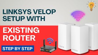 Linksys Velop Setup with Existing Router [upl. by Akehsal177]