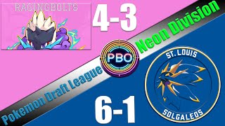 Pokémon Draft League  Richmond Ragingbolts VS St Louis Solgaleos  S7 W8 Neon Div [upl. by Gittel]