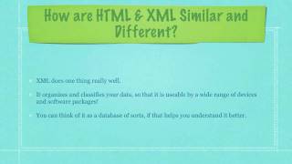 Learn XML Tutorial Part 1 [upl. by Dopp]