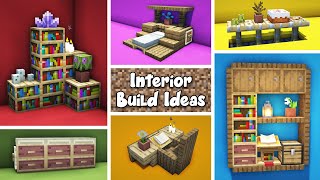 50 Minecraft Interior Design Build Ideas [upl. by Lhok555]