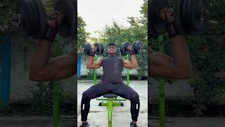 Seated dumbbell pressshoulder press shoulder bodybuilding fitness shorts [upl. by Ecilayram407]