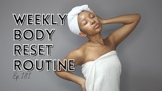 WEEKLY SELFMAINTENANCE ROUTINE  My favourite Hair Body Scrubs shaving and moisture Products [upl. by Konstantine]