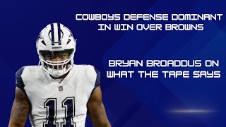 Bryan Broaddus on Dallas Cowboys dominant win over Browns  What the tape says [upl. by Socher]