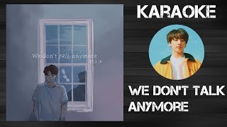 We dont talk anymore  Karaoke Jungkook  Charlie puth y selena gomez [upl. by Lisabeth411]