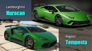 GTA V Cars vs Real Life Cars 1  All Super Cars [upl. by Cookie]