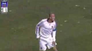 Beckham 70 Yard Goal  LA Galaxy Vs Kansas City Wizards HQ [upl. by Meibers]