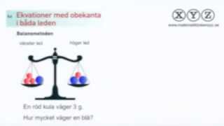 Y 52 Ekvationer med obekanta i båda leden [upl. by Adnowat891]